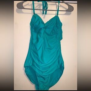 Merona Teal Women's One Piece Swimsuit